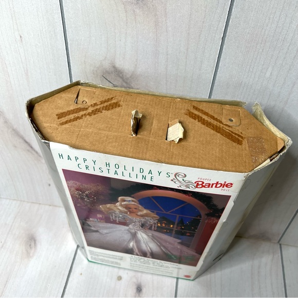 1992 Happy Holidays Cristalline Barbie Doll in Box Special Edition - Picture 5 of 8